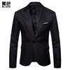 Men's Casual Solid Color Side Vents Blazer