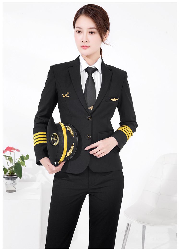 Womens Pilot Style Aviation Uniform Blazer (1)