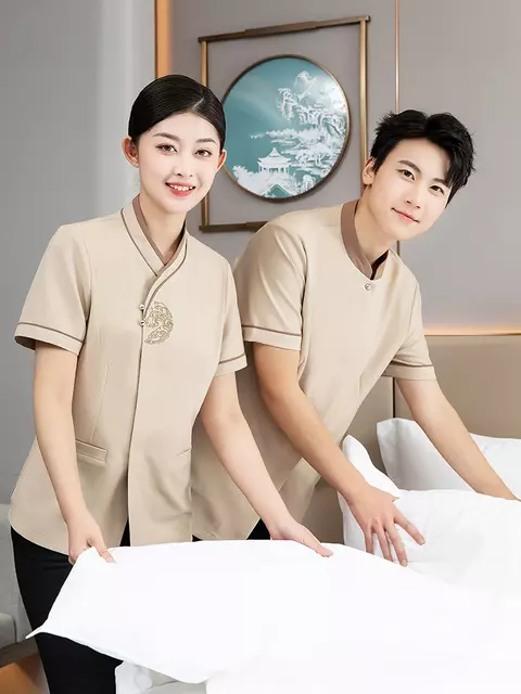 Summer Cleaning Staff Uniform for Janitor Workers