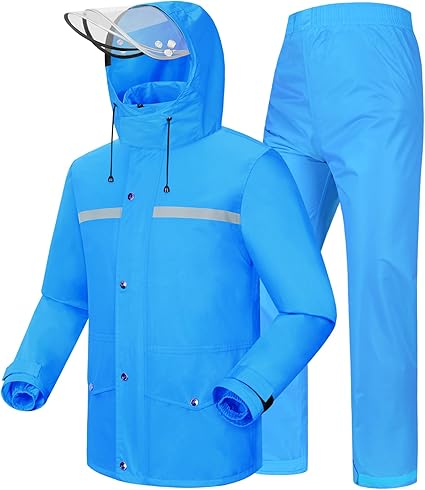 Unisex Reflective Waterproof Windproof Rain Suit (8)