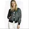 Women's Solid Zip Up Spring Autumn Jacket
