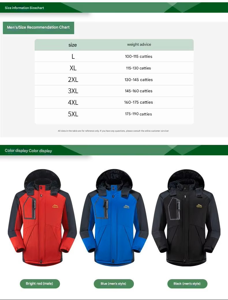 Parka aislante impermeable con capucha personalizada para hombre (2)