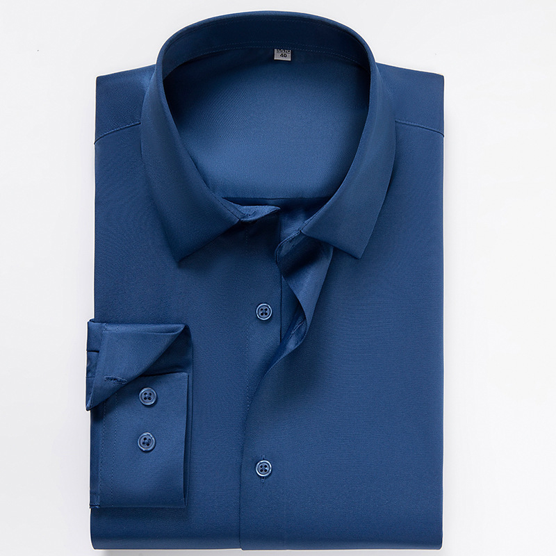 Mens Satin Silk Non Iron Business Dress Shirt (8)