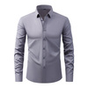 Mens Lightweight Easy Iron Stretch Work Shirt