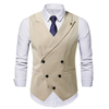 Mens Tailored V Neck Formal Wedding Suit Vest