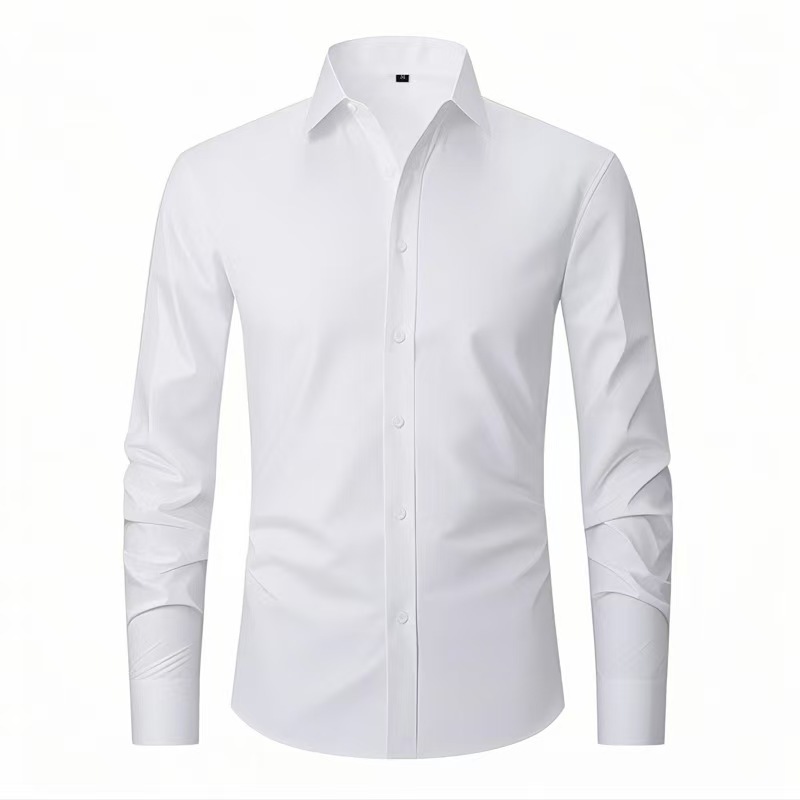 Mens Solid Crease Resistant Uniform Shirt (2)