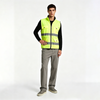 Unisex Zipper Multi Pocket Hi Vis Safety Vest