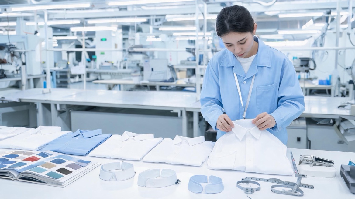 OEM Wrinkle Free Dress Shirt Production