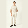 Mens Slim Fit Pleated Business Dress Pants