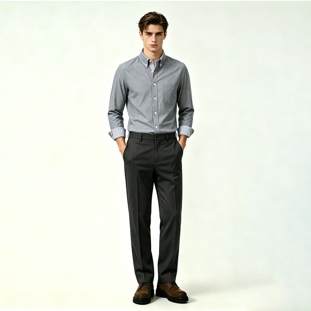 Long-Sleeve Business Casual Shirt