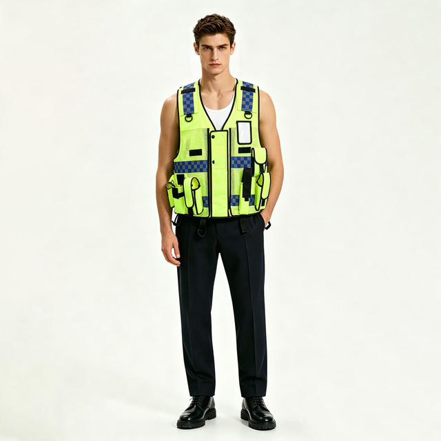 High Vis Mesh Breathable Traffic Safety Vest