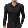 Mens Long Sleeve Comfort Stretch Work Shirt