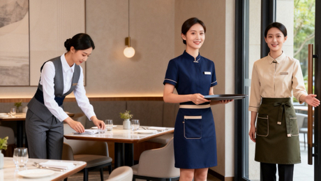 Waitress Uniform Collection In A Modern Restaurant.jpg