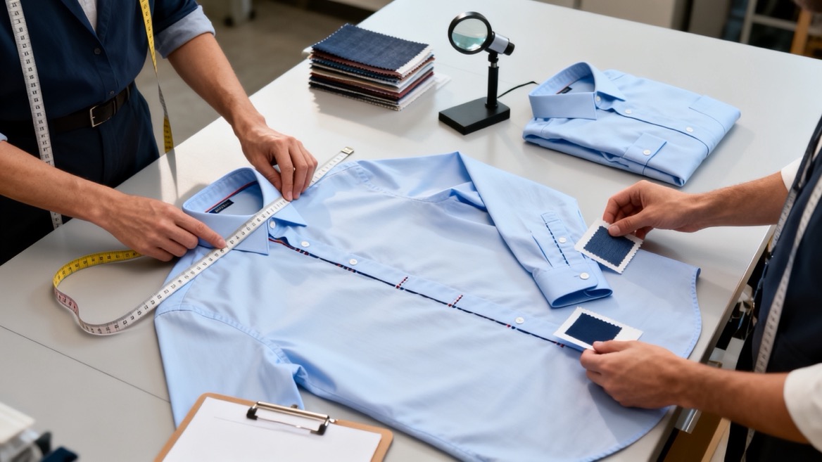 OEM Dress Shirt Sample Evaluation OEM Dress Shirt Sample Evaluation