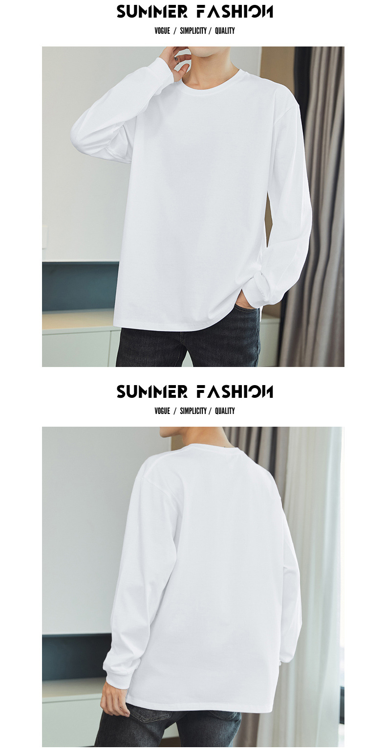 100% Cotton Long-Sleeve Layering T-Shirt (1)