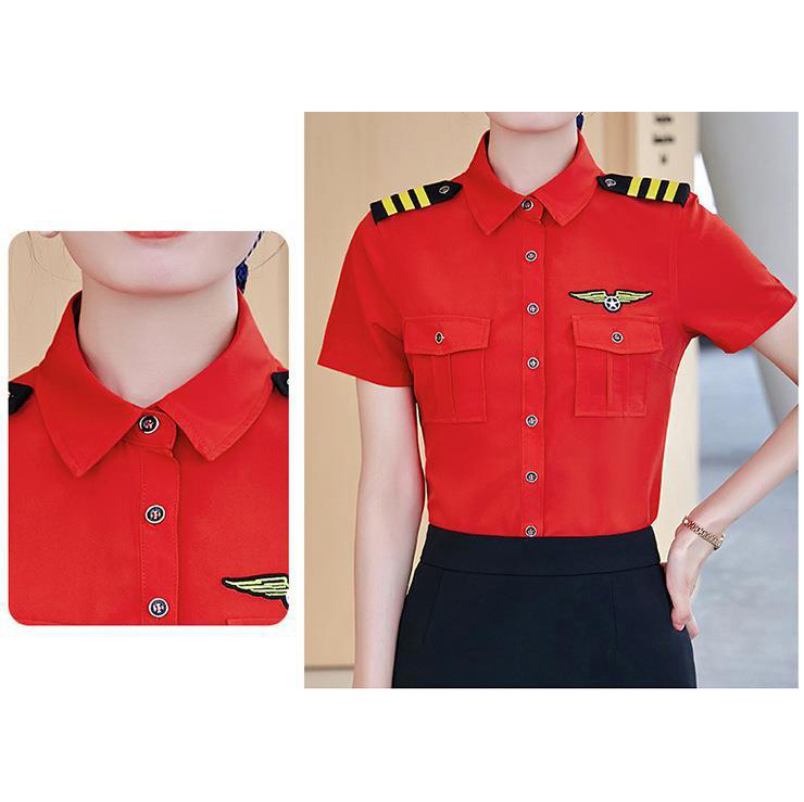 Summer Aviation Short-Sleeve Shirt Workwear