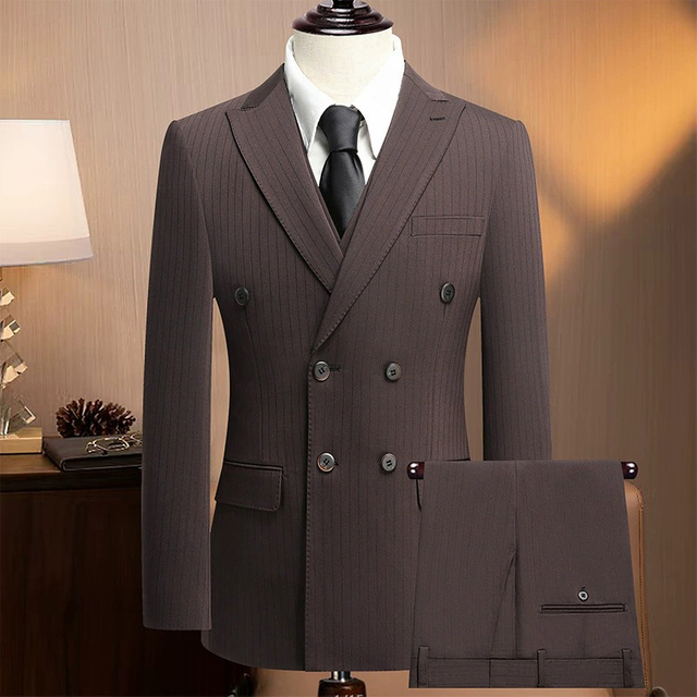 Slim Fit Coffee Brown Suit Set