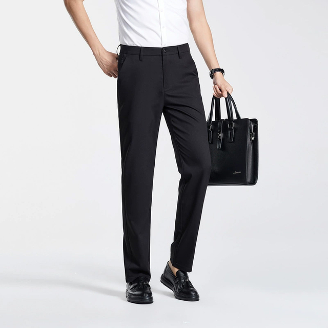 Slim-Fit Dress Trousers