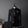 British Style Mens Striped Formal Suit