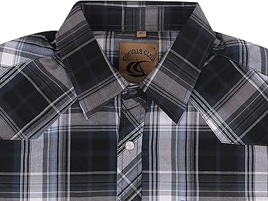 Camicia da uomo casual a quadri vestibilit&agrave; regolare (5)