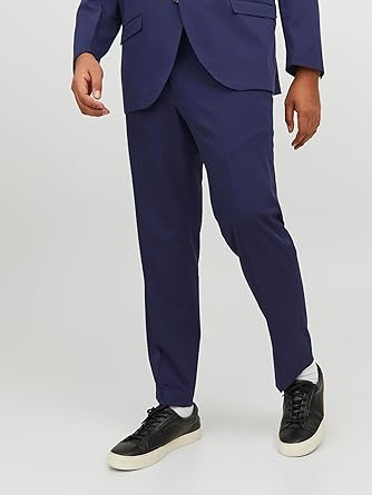 Mens Flat Front Dress Pants Formal Work Trousers (8)