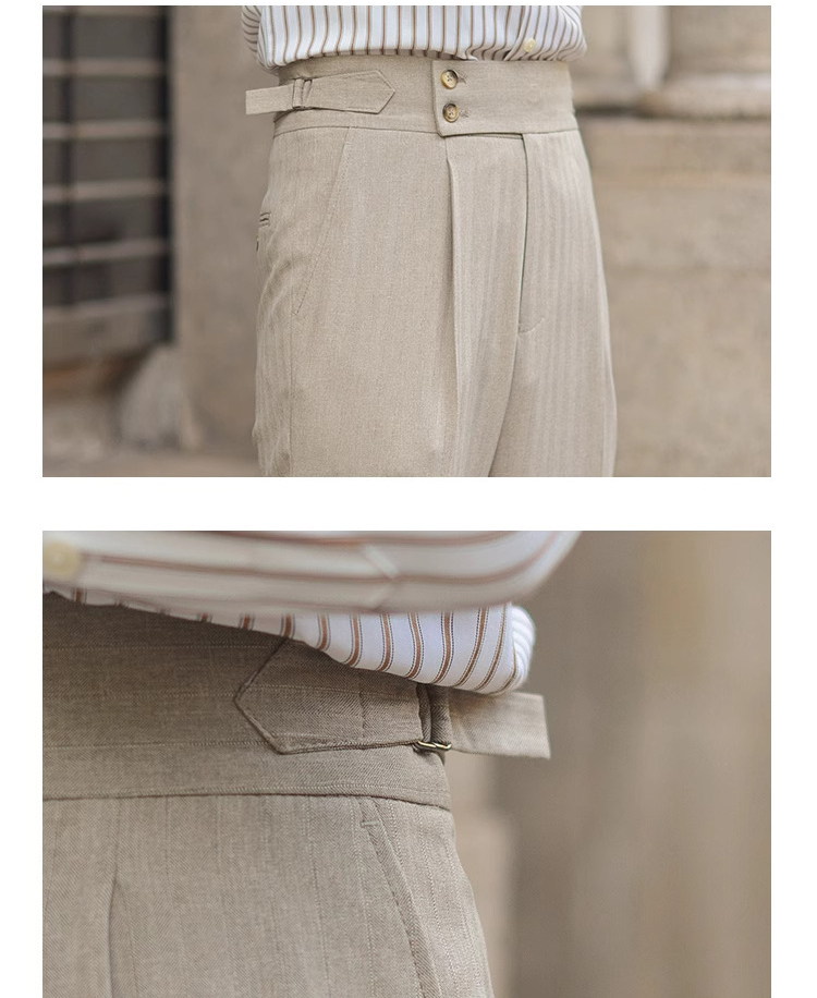 Autumn Winter High Waist Naples Mens Dress Pants (3)