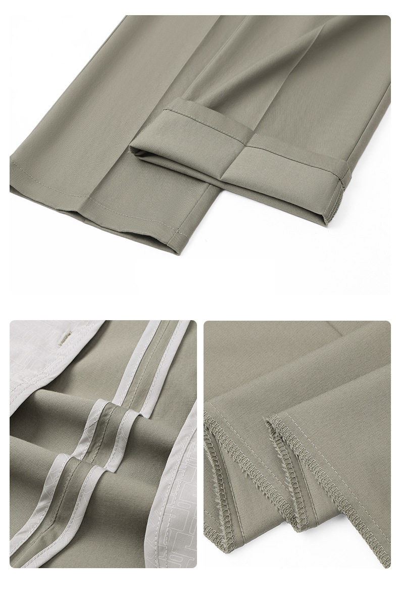 Spring Stretch Flat Front Casual Dress Pants (4)