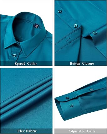Womens Easy Iron Business Casual Lapel Shirt (6)