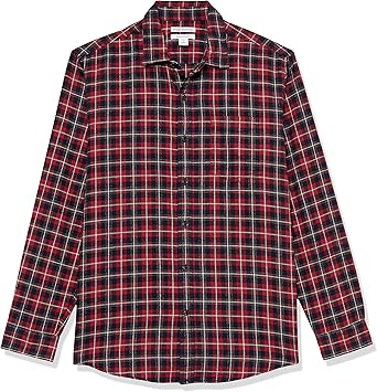 Mens Slim Fit Business Casual Flannel Shirt (16)