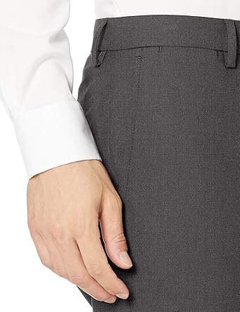 Mens Slim Fit Wrinkle Resistant Stretch Suit Pants (7)