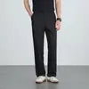 Spring Stretch Flat Front Casual Dress Pants