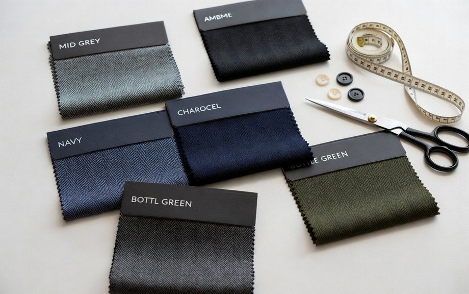 Herringbone Suit Fabric And Color Options