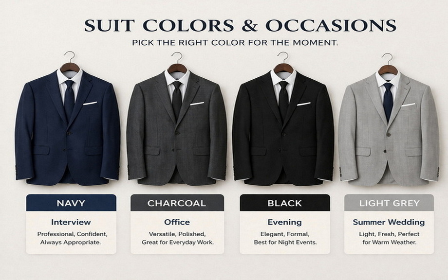 Suit Color And Occasion Guide