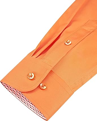 Stretch Patterned Mens Long Sleeve Shirt (7)
