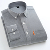 Mens Spring Autumn Cotton Oxford Casual Shirt