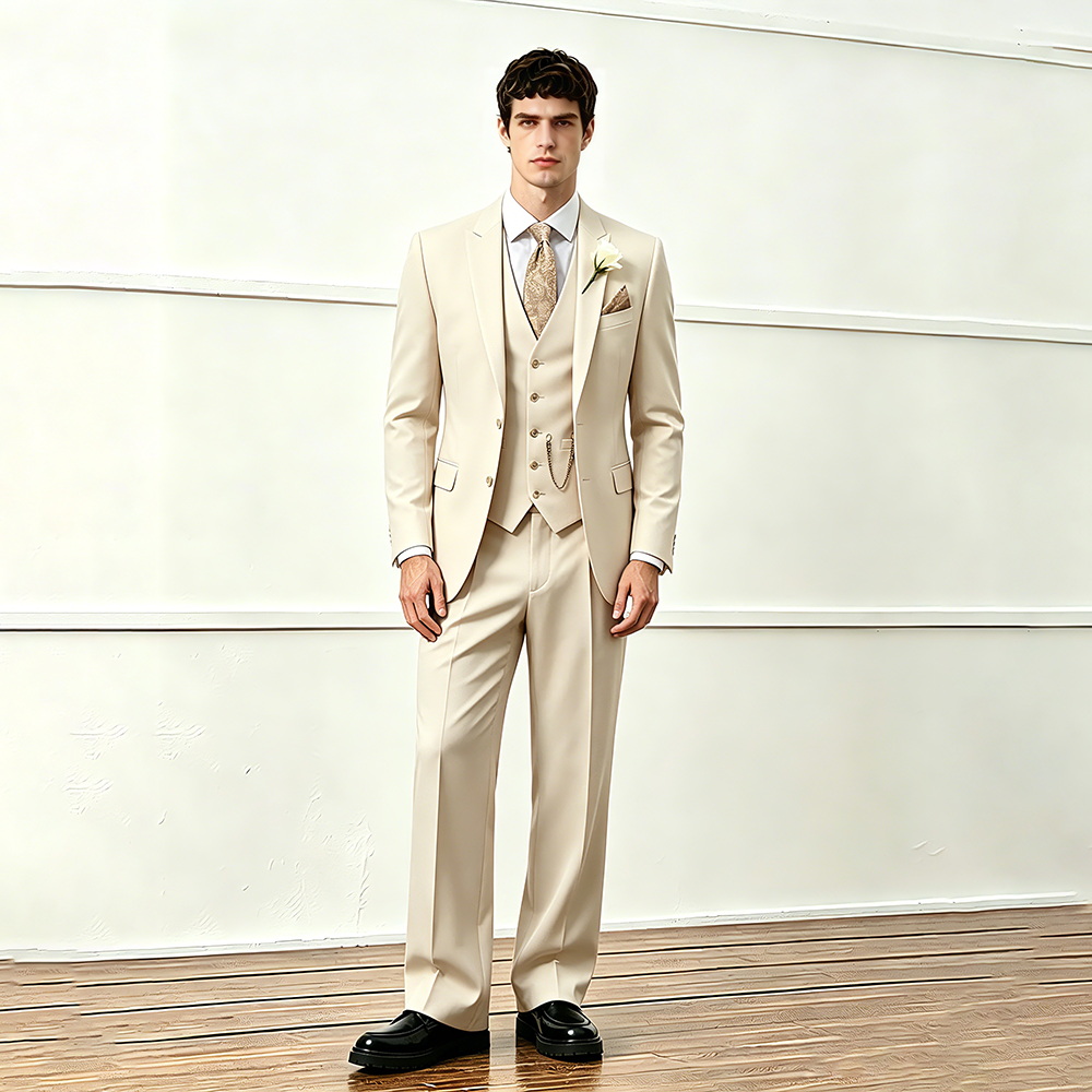 Beige Workwear Blazer
