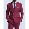 Men's Double-Breasted Two-Piece Set - Smart Casual And Business Formal