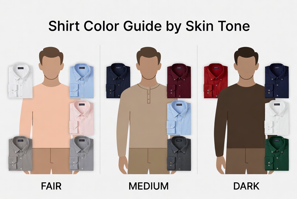 Dress Shirt Colors By Skin Tone Guide