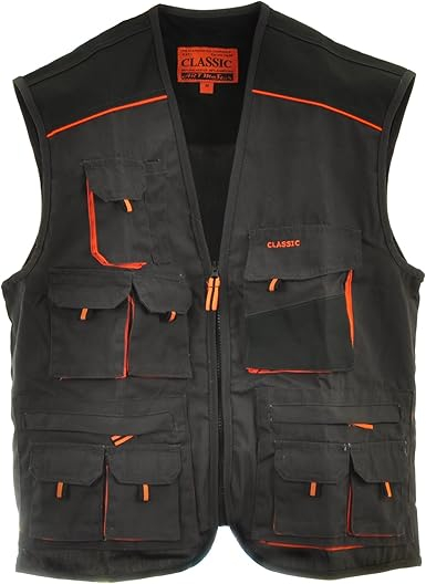 Mens Classic Utility Work Vest for Craftsman
