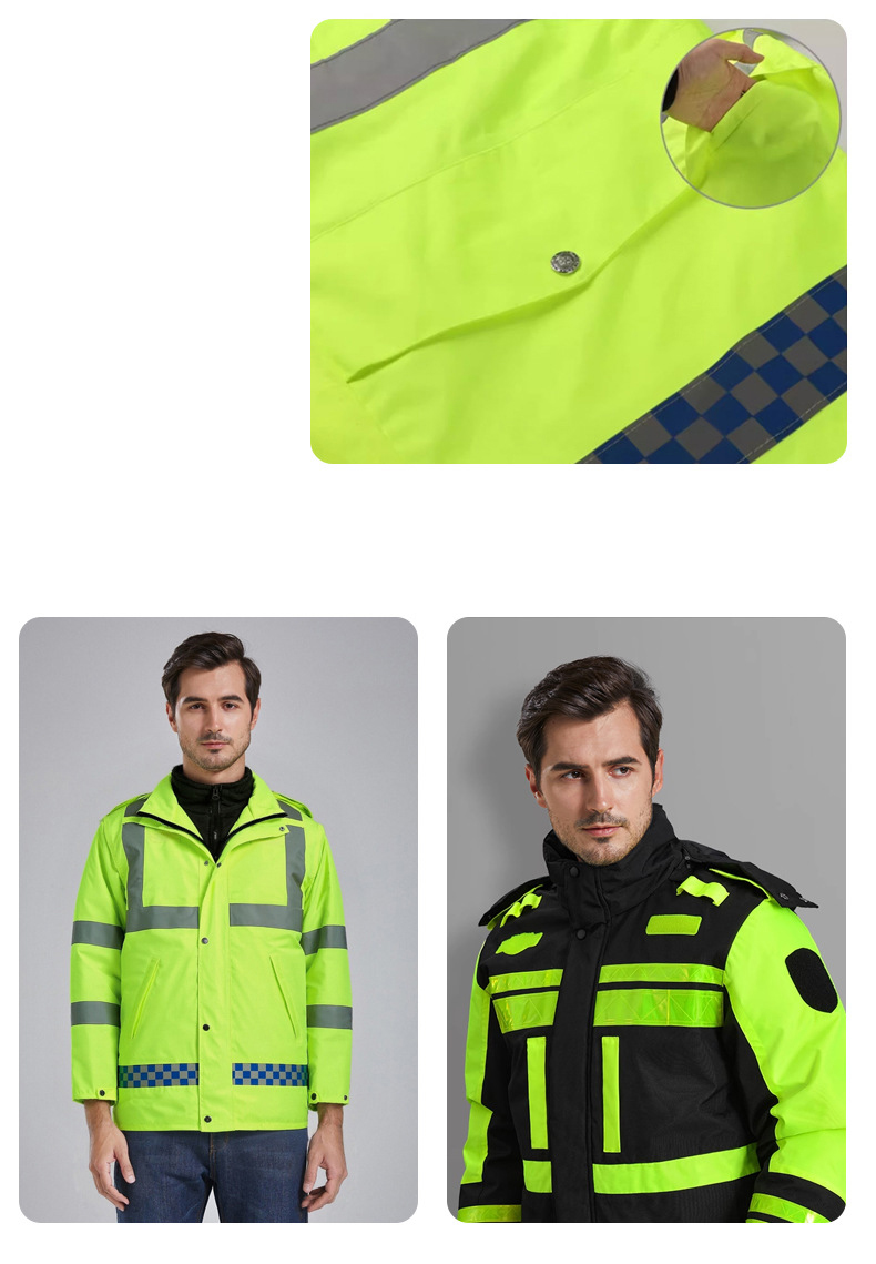 Thick Thermal Reflective Winter Security Jacket (5)