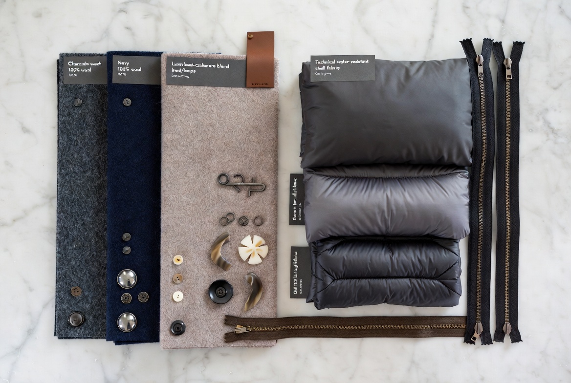 Premium Wool Fabric and Insulation Material Samples