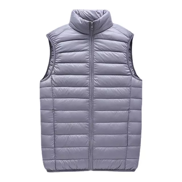 Mens Winter Fleece Lined Stand Collar Gilet