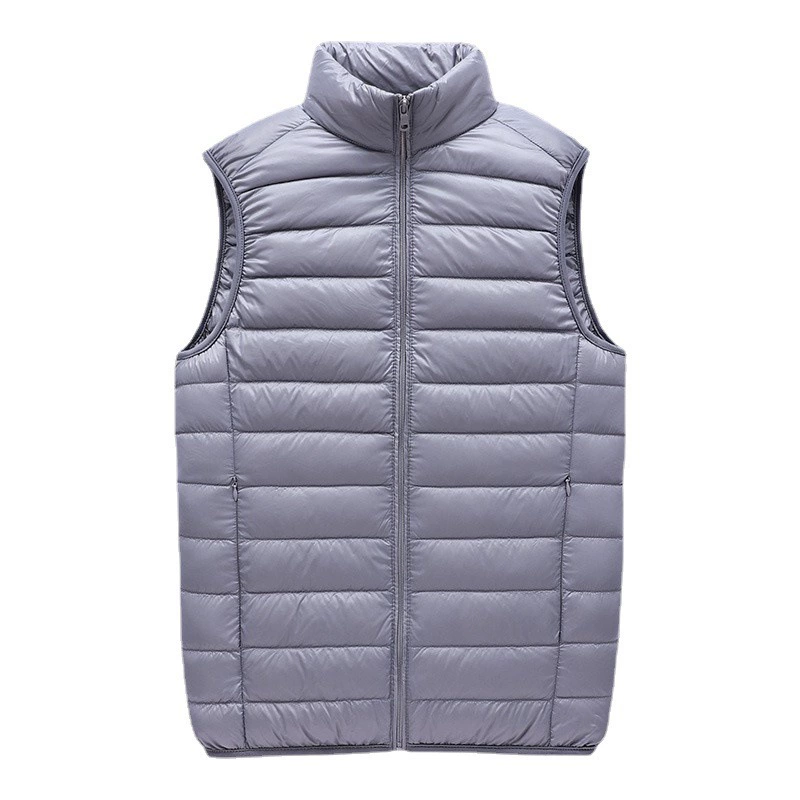 Mens Winter Fleece Lined Stand Collar Gilet