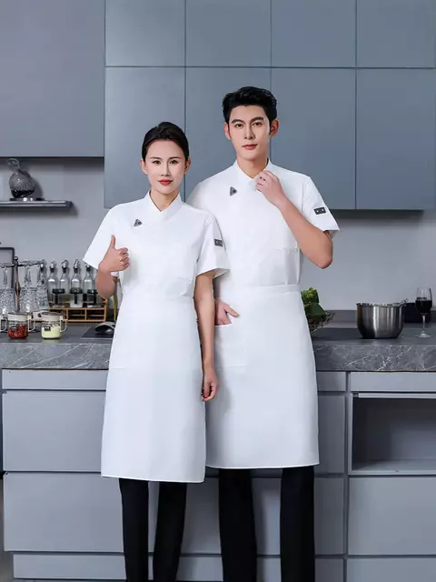 Lightweight Mesh Short Sleeve Chef Jacket