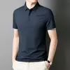 Mens Stretch Lightweight Summer Polo Shirt