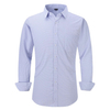 Mens Smart Casual Fine Check Striped Shirt