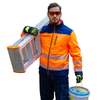 Mens Reflective Hi Vis Construction Work Jacket