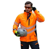 Mens Hi Vis Polyester Electrical Work Jacket