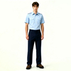 Mens Short Sleeve Pilot Shirt Without Epaulettes