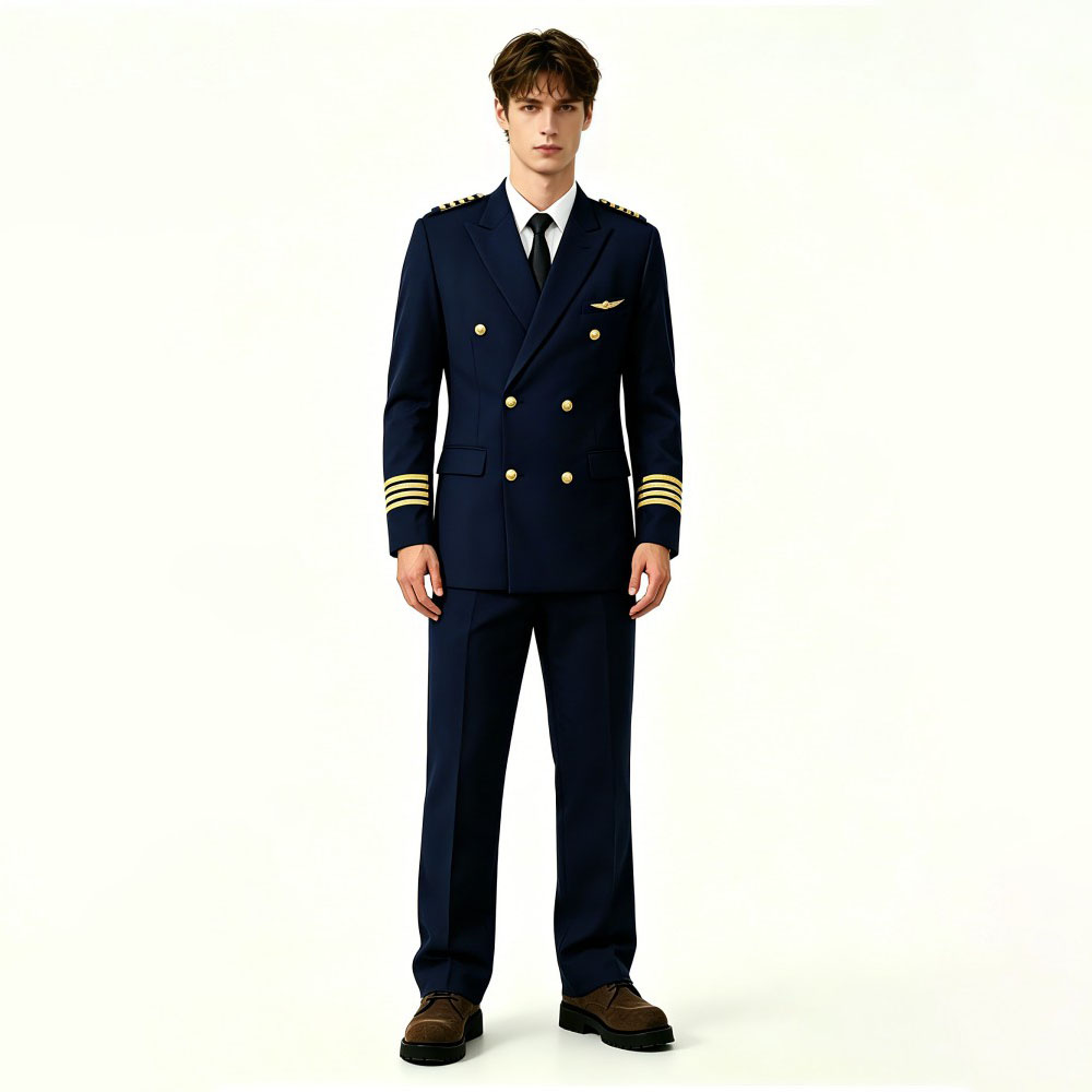 Mens Pilot Security Guard Winter Work Suit